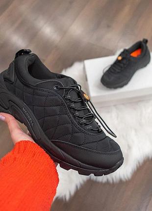 Теплые зимние кроссовки merrell ice cup черные с оранжевым термо мужские зимние кросовки мерели 44(28см)