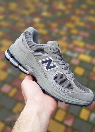 Чоловічі літні кросівки new balance 2002r light grey ml2002ra сір кросівки нюбеленс 2002р топ якість 43(26.5см)