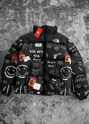 Чоловіча зимова куртка пуховик чорна тнф/the north face/tnf крута кутка на хлоцпя xl
