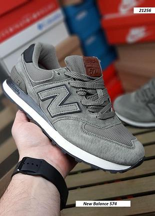 Женские замшевые хаки кроссовки new balance 574 на весну лето осень | кроссовки нью беланс 574 хаки 39(24.5см)