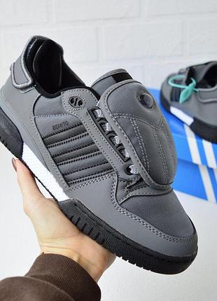 Кроссовки мужские adidas bad bunny benito серые с черным адидас бед бани бенито на весну, лето, осень 43(27.5см)