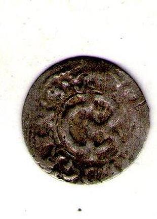 Ливония δ шведская окупация риги 1 солид, 1660-1665 серебро (билон), 0.55g, ø 15mm no3101