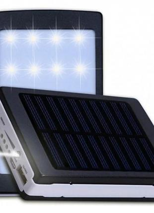 Мобильная зарядка power bank metal+led solar 90000mah