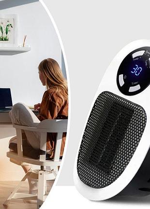 Портативный обогреватель 500w, portable heater с дисплеем / настенный электрообогреватель