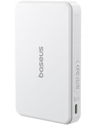 Портативна батарея baseus airpow ii qi2 22.5w 10000mah white