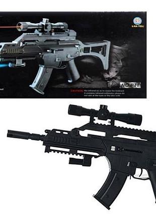 Автомат на шариках b01470/p41a, с лазерным прицелом, фонариком в коробке