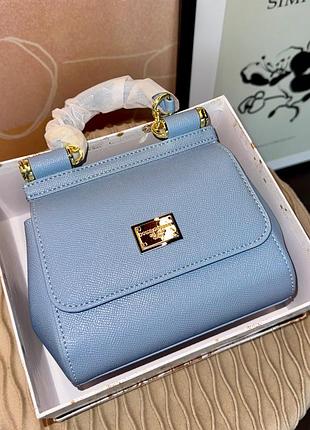 Сумка dolce&gabbana sicily - premium блакитний 18cm є