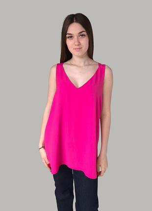 Блузка-топ женская на бретельках однотонна river island малиновая