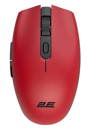 Миша комп'ютерна безпровідна 2е rechargeable wl 2e-mf2030wr червона