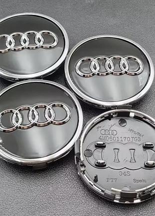Ковпачки-заглушки на диски audi 61 мм