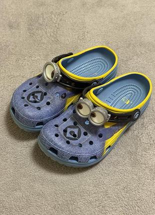 Minions x crocs classic clog despicable me 36-37р 23см сабо оригінал босоніжки
