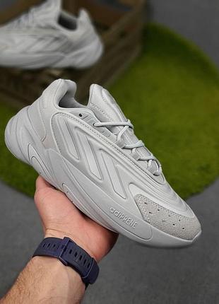 Чоловічі літні кросівки adidas ozelia сірі модні кросівки адідас озелія чудової якості 44