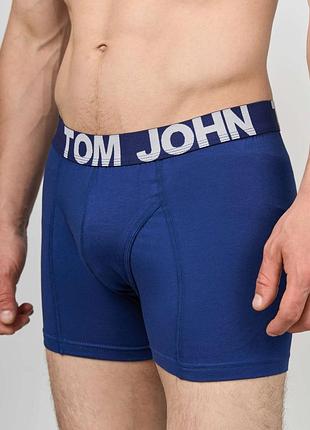 Трусы-шорты мужские однотонные - tom john - синие и серые 2020 xl, синий