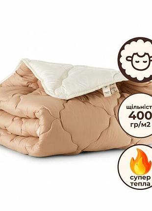 Одеяло шерстяное woolly 175х210 см ideia 400 гр/м2 зимнее, теплое, натуральное, овечья шерсть