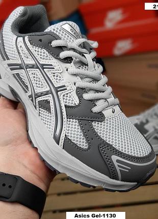 Кроссовки женские asics gel-1130 серые текстиль асикс гель 1130 весна/лето/осень 39(24.5см)