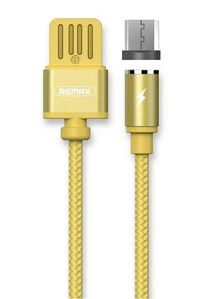 Кабель micro usb 1 м gravity золотистий remax rc-095m