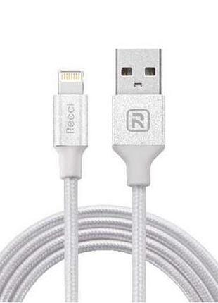 Lightning кабель delicate rcl-h100, 1m white recci cc300181