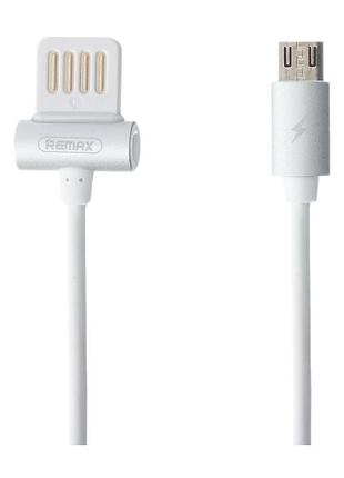 Кабель micro usb 1 м waist drum білий remax rc-082m