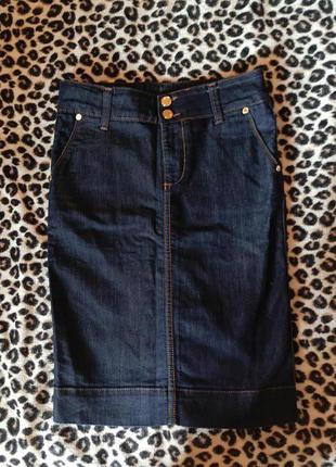Джинсовая юбка узкая