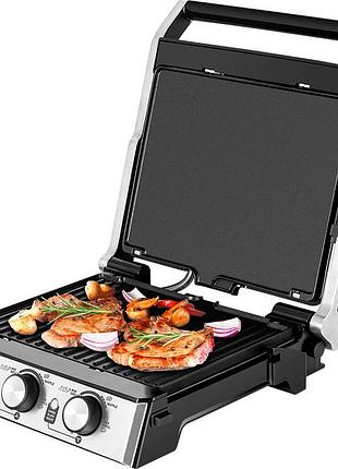 Электрогриль eсg duo grill and waffle kg-2033 2000 вт