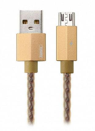 Micro usb кабель 1 м gefon remax rc-110m-gold