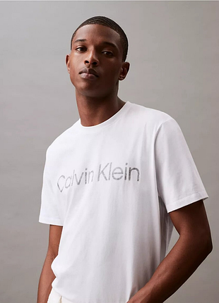 Мужская футболка calvin klein белая