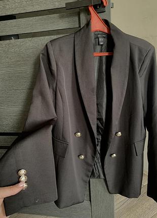 Піджак чорний легкий new look