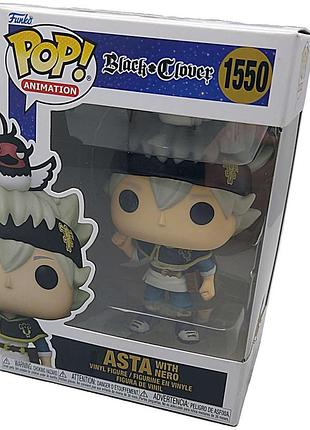 Б/у фігурка funko pop black clover black asta 1550