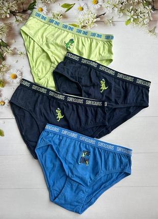 Трусики слипы на мальчика динозавры (набор 4 шт.) primark р. 116 см
