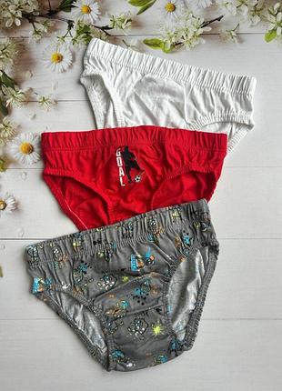 Трусики слипы на мальчика микс (набор 3 шт.) primark р.104 см (3-4 года)