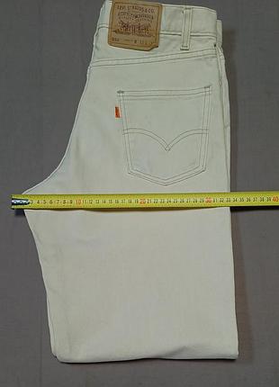 Талия 84 сm vintage 80s levis 550tm 40550-2820 relaxed fit бежевые джинсы made in Ausa size w33 l32