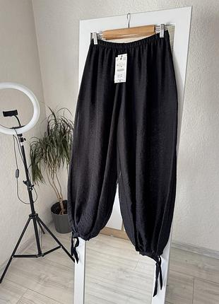 Штани саруель zara, штани аладіни зара, брюки балон 9