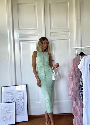 Тюлева сукня від zara міді xs / платье миди