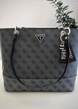 Женская сумка шоппер guess (866530) серая