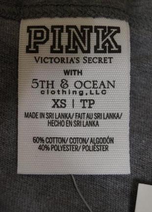 Світшот victorias secret xs s оригінал pink вікторія сікрет пінк светр оверсайз8 фото