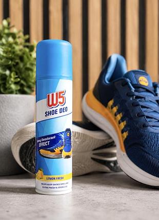 Спрей-дезодорант для ніг та взуття w5 lemon fresh, 200 мл