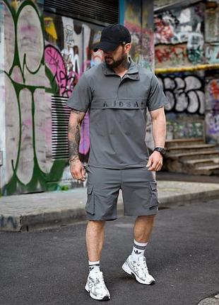 Летний комплект анорак audsa grey ринг6186(40 - 02)
