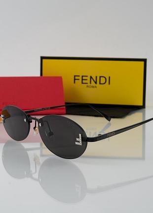Женские брендовые безоправные очки fendi (48400) black