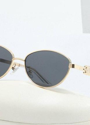 Женские брендовые солнцезащитные очки cl 40246 gold