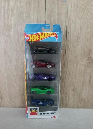 Hot wheels набір 5 машинок