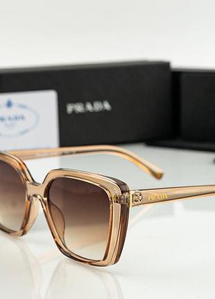 Жіночі брендові сонцезахисні окуляри prada (22271) powder