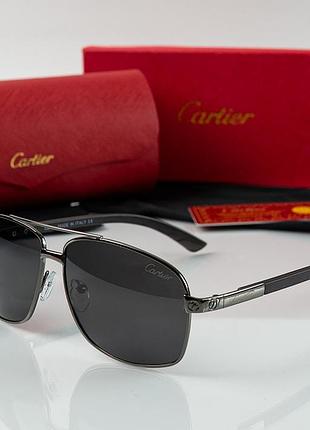 Чоловічі сонцезахисні окуляри з поляризацією cartier (823200)