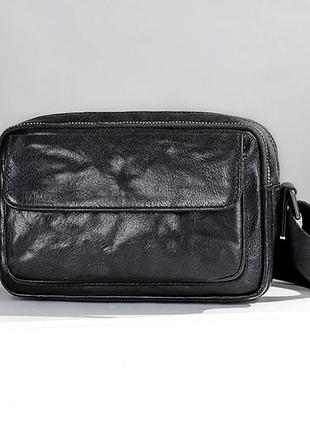 Мужская кожаная барсетка, сумка leather collection (9253)