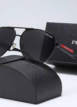 Чоловічі сонцезахисні окуляри pr (4017) black