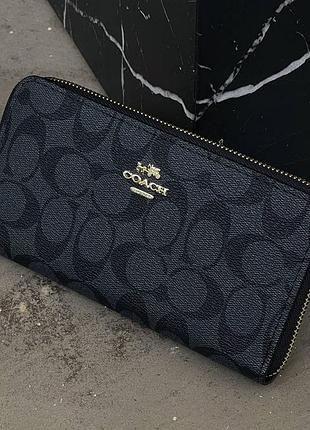 Брендовый женский кошелек на молнии coach (1377-1)