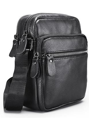 Чоловіча шкіряна сумка, барсетка на плече leather collection (6190)