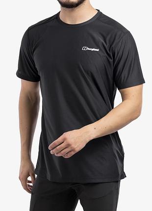 Быстросохнущая футболка berghaus 24/7 tech ss crew - черный/черный