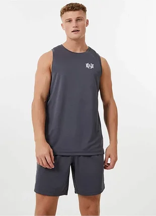 Чоловіча спортивна майка everlast basketball jersey grey (розмір l)