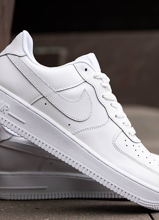 Air force 1 07 leather white 2