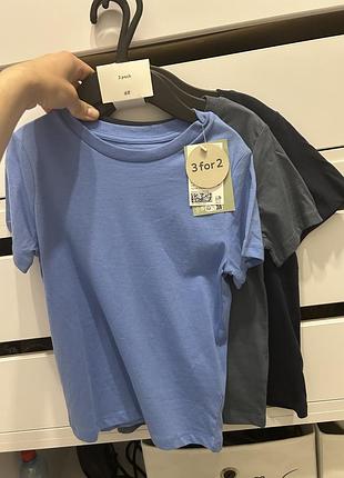 Футболки h&m набір 3шт 4-6років зріст 110-116см